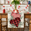 Picture of Artoid Mode Eucalyptus Hearts Valentine's Day Table Runner, Holiday Kitchen Dining Table Decoration for Home Party Indoor 13x72 Inch
