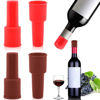 Picture of Vodolo Silicone Wine Stopper,4pcs Reusable and Unbreakable Glass Bottle Sealer Covers Wine Stoppers, Wine Plug,Wine Cork Stopper for Keeping Wine Champagne Fresh Home Use