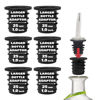 Picture of Esatto Liquor Pourer Adapters - 6 Pieces Set, Perfect for Large Olive Oil Bottles and Liquor Bottles - Up to 1 Inch/25mm Neck Converts Any Spout into a Large Pour Spout