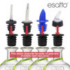 Picture of Esatto Liquor Pourer Adapters - 6 Pieces Set, Perfect for Large Olive Oil Bottles and Liquor Bottles - Up to 1 Inch/25mm Neck Converts Any Spout into a Large Pour Spout
