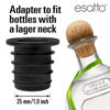 Picture of Esatto Liquor Pourer Adapters - 6 Pieces Set, Perfect for Large Olive Oil Bottles and Liquor Bottles - Up to 1 Inch/25mm Neck Converts Any Spout into a Large Pour Spout