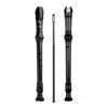 Picture of SWAN Soprano Recorder Instrument for Beginners Kids Student - German Fingering 8 Hole Flute Descant Recorders with Cleaning Rod Fingering Chart, Black