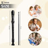 Picture of SWAN Soprano Recorder Instrument for Beginners Kids Student - German Fingering 8 Hole Flute Descant Recorders with Cleaning Rod Fingering Chart, Black