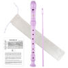 Picture of YONTY Soprano Recorder 8-Hole Instrument for Beginners Kids Students, German Style C Key Flute with Cleaning Rod & acking Bag for Education & Entertainment - Pink