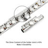 Picture of EASTROCK C Flute Instrument, 16 Keys Closed Hole Flute for Beginner, Kids, Student Flute with Carrying Case Stand, Cleaning kit, Gloves, Tuning Rod, Nickel