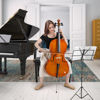 Picture of Ktaxon Full-Size Cello, Beginner Cello 4/4, Acoustic Cello Kit with Portable Bag, Bow, Bridge, Rosin, Adults & Kids String Musical Instruments(Nature)