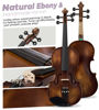 Picture of Vangoa Violin 4/4 Full Size Set, Varnish Fiddle Solid Wood for Professional Adults Senior Intermediate Beginners Student Starter Acoustic Violins Kit Outfit with Ebony Fitted, Hard Case, Right Handed
