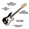 Picture of Fender Squier Debut Series Precision Bass Guitar, Beginner Guitar, with 2-Year Warranty, Includes Free Lessons, Black with Matte Finish