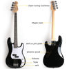 Picture of Demusea DPB-30 Full Size 4 Strings Electric Bass Guitar Beginner Starter Practic with gig bag and strap (Black)