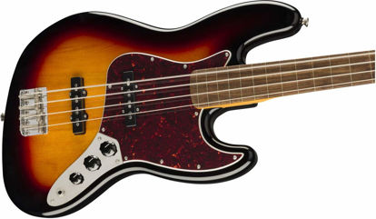 Picture of Squier Classic Vibe 60s Jazz Bass, 3-Color Sunburst, Fretless, Laurel Fingerboard