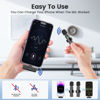 Picture of AMASDA 2 Pack Wireless Lavalier Microphone for iPhone, iOS and Android Phone, Lapel Mic Noise Reduction Plug-Play Mini Microphone for Video Recording, Interview, Podcast, Vlog, Tiktok, YouTube, Gift