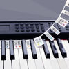Picture of Removable Piano Key Stickers Note Labels for 88 Key Full Size Silicone Reusable Piano Keyboard Stickers for Beginners Comes with Box(Color)