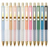 Picture of Linbsunne Ballpoint Pens Black Medium Point 1mm Pen with Super Soft Grip Ball Point Pen for Men Women Retractable Pens (gold-12 pcs)