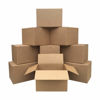 Picture of Amazon Basics Cardboard Shipping and Packing Moving Boxes, 10 Pack, Medium, Brown, 18" x 14" x 12"
