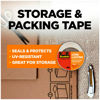 Picture of Scotch Long Lasting Storage Packaging Tape, 1.88" x 54.6 yd, Designed for Storage and Packing, Stays Sealed in Weather Extremes, 3" Core, Clear, 6 Rolls (3650-6)