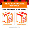 Picture of Scotch Long Lasting Storage Packaging Tape, 1.88" x 54.6 yd, Designed for Storage and Packing, Stays Sealed in Weather Extremes, 3" Core, Clear, 6 Rolls (3650-6)
