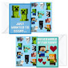 Picture of Hallmark Minecraft Valentines Day Cards and Stickers for Kids School (24 Classroom Valentines with Envelopes)