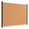 Picture of Amazon Basics Rectangular Cork Board with Aluminum/Plastic Frame and Mounting Tabs, 23" x 17", Brown