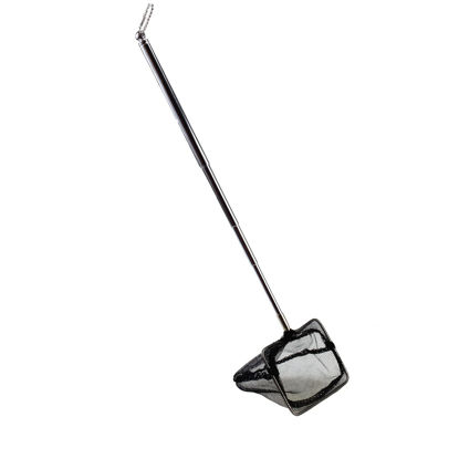 Picture of AQUANEAT Aquarium Net with Extendable Long Handle, Adjustable Wastes Skimming Cleaning Tools for Fish Tanks, 3 inch