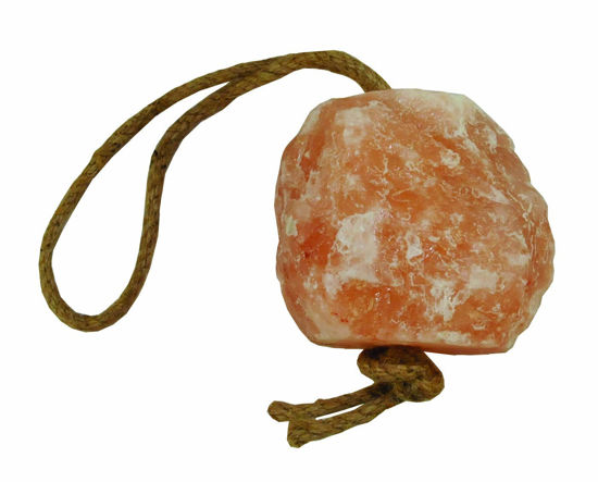 Picture of Horsemen's Pride Himalayan Salt Block on Rope for Horses, 2.2 Pounds, SS22
