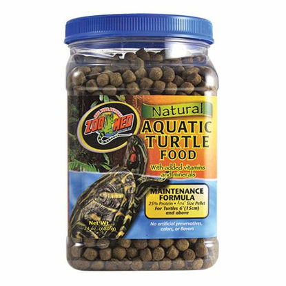 Picture of Zoo Med Natural Aquatic Turtle Food, Maintenance Formula, 24-Ounce