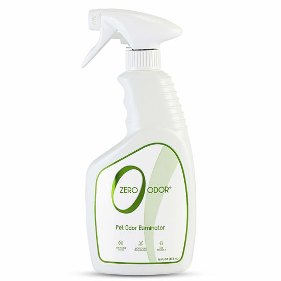 Picture of Zero Odor - Pet Odor Eliminator for Strong Odor, Eliminate Air & Surface Odors - Patented Molecular Technology Best For Carpet, Furniture, Beds Smell Great Again (Over 400 Sprays Per Bottle)