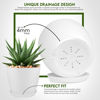 Picture of Utopia Home - Plant Pots Indoor with Drainage - 7/6.6/6/5.3/4.8 Inches Flower Pots for Indoor Planter - 5 Pack Plastic Planters - Ideal for Stocking Stuffers or Home Christmas Decorations - White