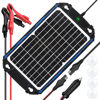 Picture of SUNER POWER Waterproof 12W 12V Solar Battery Charger & Maintainer Pro, Built-in UltraSmart MPPT Charge Controller, 12 Volt Solar Panel Trickle Charging Kits for Car Automotive Boat Marine RV Trailer