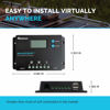 Picture of Renogy 10 Amp 12V/24V PWM Negative Ground Solar Charge Controller Compact Design w/LCD Display for AGM, Gel, Flooded and Lithium Battery, Wanderer 10A
