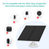 Picture of Solar Panel for Security Camera, 5W USB Solar Panel for Micro USB and USB-C Port Outdoor Rechargeable Battery Camera, Solar Panels with 9.8ft Cable, Adjustable Wall Mount, IP65 Waterproof, 2 Pack