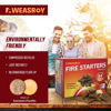 Picture of Fire Starter Squares 64 - Fire Starters for Fireplace,Chimney,BBQ Grill,Camping Fire,Wood Stove - Water Resistant and Safe Odourless - Camping Accessories