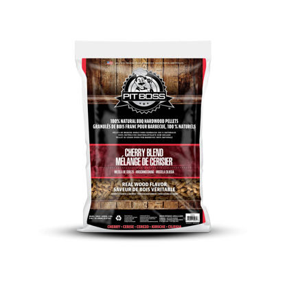Picture of Pit Boss (20 pound Cherry Blend) All Natural Hardwood BBQ Wood Pellets for Pellet Grills and Smokers