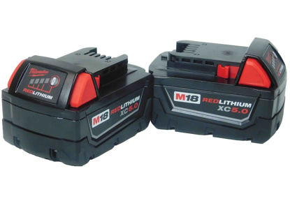 Picture of Milwaukee 48-11-1852 M18 REDLITHIUM XC 5 Ah Lithium-Ion Extended Capacity Battery (2-Pack)