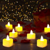 Picture of cridoz 2000 Pieces Artificial Rose Petals with 24 Pieces LED Tea Lights Candles, Romantic Decorations Special Night Set for Valentine's Day, Wedding Anniversary or Table Décor