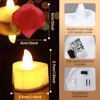 Picture of cridoz 2000 Pieces Artificial Rose Petals with 24 Pieces LED Tea Lights Candles, Romantic Decorations Special Night Set for Valentine's Day, Wedding Anniversary or Table Décor