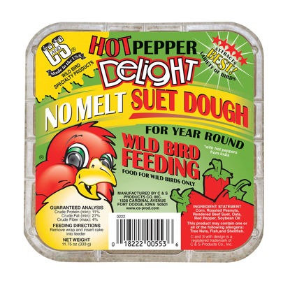 Picture of C&S Hot Pepper Delight No Melt Suet Dough 11.75 Ounces, 8 Pack