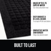 Picture of Gorilla Grip 100% Waterproof Ultra Absorbent Moisture Guard Doormat, Absorbs Up to 5.7 Cups of Water, Stain and Fade Resistant, Spiked Rubber Backing, All Weather Door Mat Captures Dirt, 35x23, Black