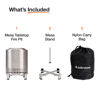 Picture of Solo Stove Mesa XL, 7 Inch Tabletop Fire Pit with Stand - Smokeless, Stainless Steel Fire Pit for Camping, Outdoor & Patio- Wood Burning or Pellet Fueled Portable Bonfire, 2.3lbs, Stainless Steel