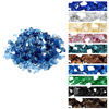 Picture of Onlyfire 10 pounds Fire Glass for Propane Fire Pit and Gas Fireplace, 1/4 Inch Reflective Firepit Glass Rocks for Fire Pit Table and Fire Bowl, High Luster Pacific Blue