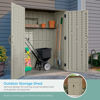 Picture of Suncast 54 Cubic Feet Vertical Storage Shed with Durable Plastic Construction, Multiple Wall Panels and Ample Space for Outdoor Storage