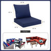 Picture of Favoyard Outdoor Seat Cushion Set 24 x 24 Inch Waterproof & Fade Resistant Patio Furniture Cushions with Removable Cover, Handle and Adjustable Straps for Chair Sofa Couch