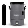 Picture of Igloo 5 Gallon Portable Sports Cooler Water Beverage Dispenser with Flat Seat Lid, Insulated Beverage Dispenser, Grey/Black