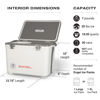 Picture of Engel UC19 19qt Leak-Proof, Air Tight, Drybox Cooler and Small Hard Shell Lunchbox for Men and Women in Tan