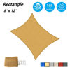 Picture of AsterOutdoor Sun Shade Sail Rectangle 8' x 12' UV Block Canopy for Patio Backyard Lawn Garden Outdoor Activities, Sand