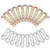 Picture of Hunter-wish Shear Pins and Cotter Pins Fit for MTD Snowblower - Shear Pins 10pcs and Cotter Pins 10pcs Compatible for Cub Cad et Troy Bilt Craftsman 24" 26" Snow Thrower, Replace 738-04124A 714-04040
