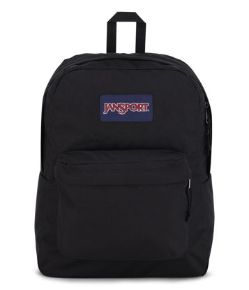 Picture of JanSport SuperBreak One Backpacks - Durable, Lightweight Bookbag with 1 Main Compartment, Front Utility Pocket with Built-in Organizer - Premium Backpack, Black