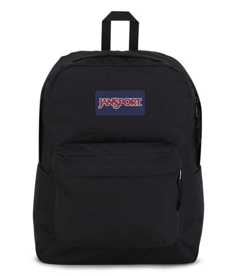 Picture of JanSport SuperBreak One Backpacks - Durable, Lightweight Bookbag with 1 Main Compartment, Front Utility Pocket with Built-in Organizer - Premium Backpack, Black