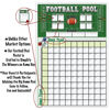 Picture of Football Pool Poster | (13” inch x 19”inch) Football Squares Pool Board | Office Pool Football Poster | Big Game Party Decorations | Football, Super Game Bowl Party Pool Poster | By Anapoliz