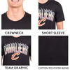 Picture of Ultra Game Men's Standard Arched Plexi Short Sleeve Tee Shirt, Black, X-Large