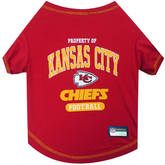 Picture of Pets First PET SHIRT for Dogs & Cats - NFL KANSAS CITY CHIEFS Dog T-Shirt, Small. - Cutest Pet Tee Shirt for the real sporty pup